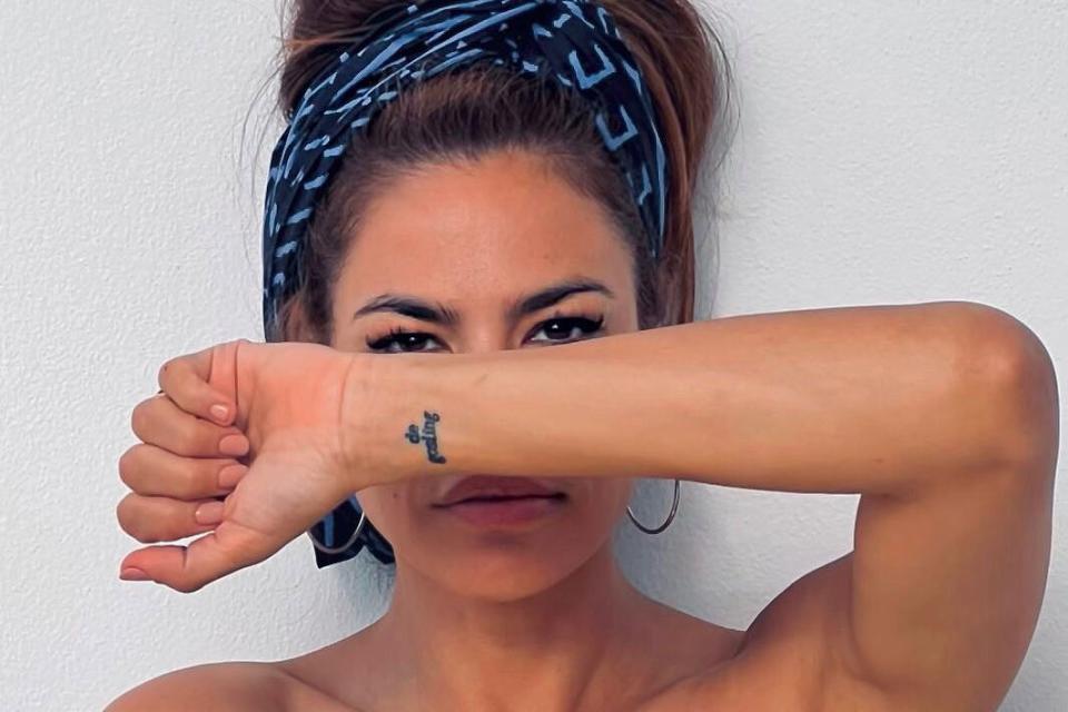 Eva Mendes Hints That She May Be Married to Longtime Boyfriend Ryan Gosling with New Tattoo Photos