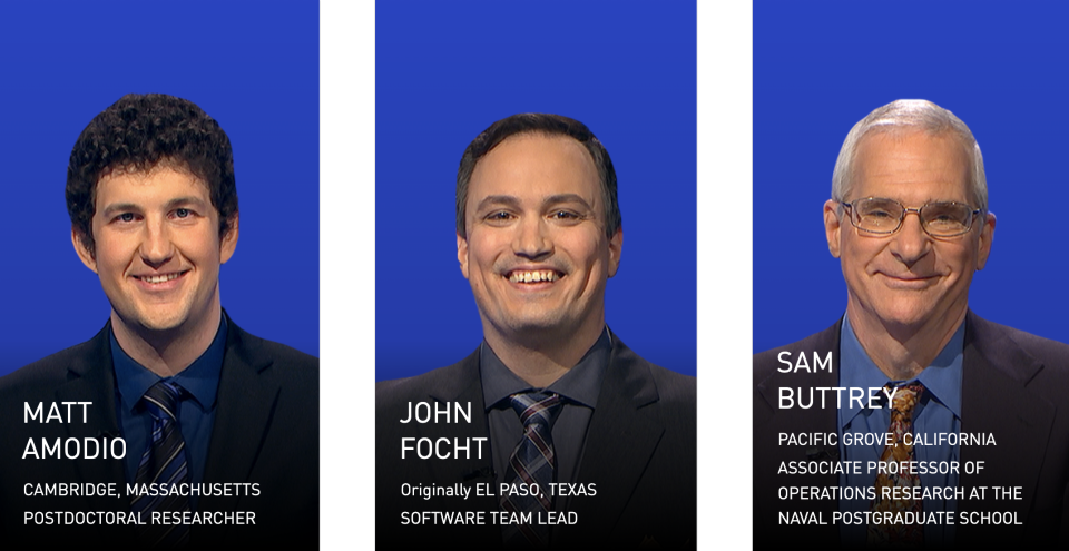 ‘Jeopardy!’ Tournament of Champions: Matt Amodio returns to face John Focht and… Steve Martin?