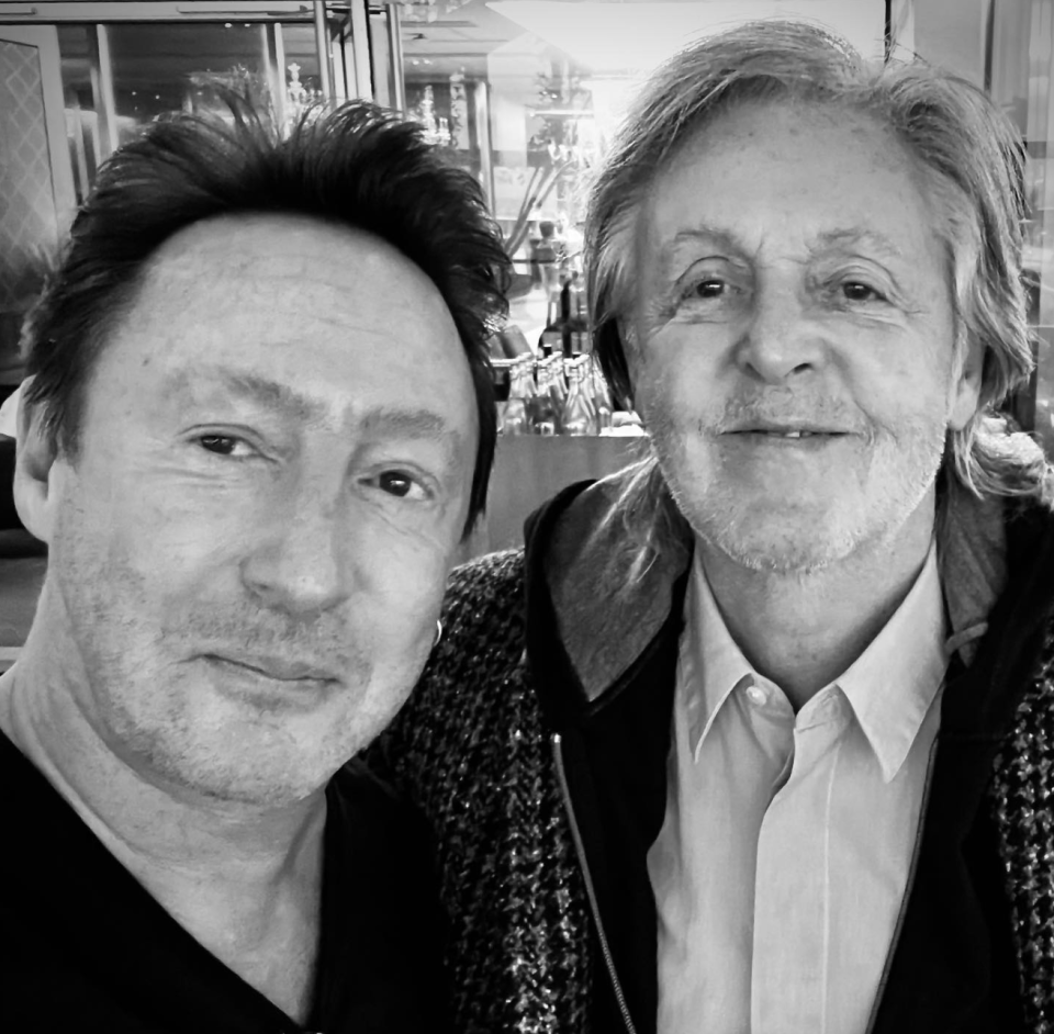 Julian Lennon, son of the late John Lennon, posts photo of surprise run-in with Paul McCartney: ‘Uncle Paul’