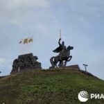 Kiriyenko and Medinsky unveil monument to Prince Ihor in occupied Luhansk Oblast