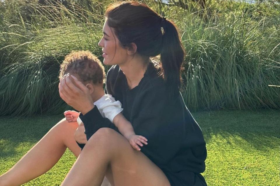 Kylie Jenner Shares Adorable New Photos of Son After Confirming His Name Is Still Wolf