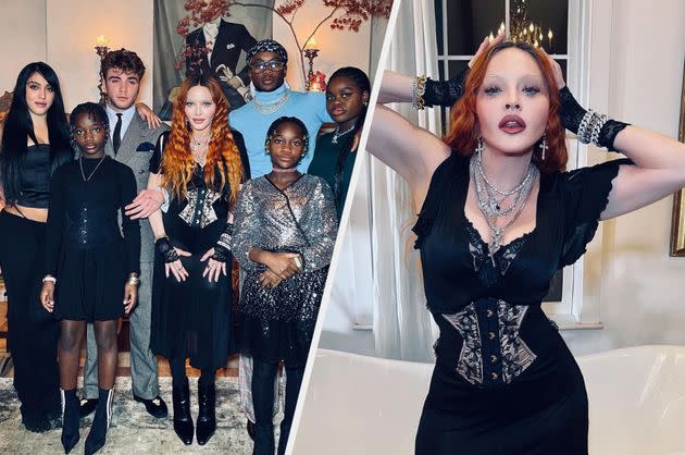 Madonna Shares Rare Snap With All Six Of Her Children As They Celebrate Thanksgiving Together