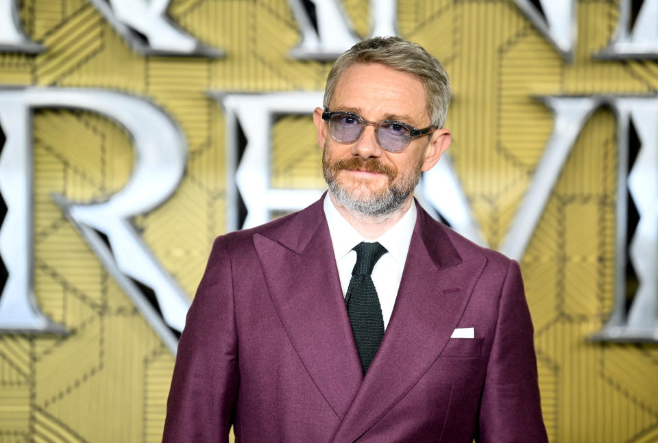 Martin Freeman ‘couldn’t believe that nobody knew’ that ‘Black Panther’ co-star Chadwick Boseman had cancer