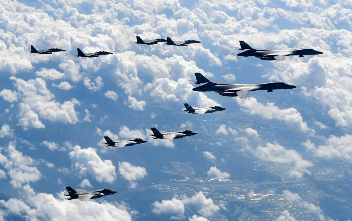 N. Korea fires more missiles as US flies bombers over South