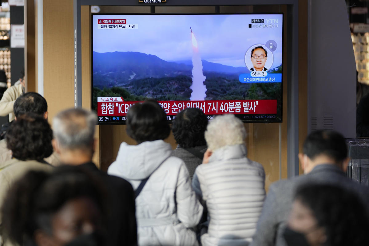 North Korea keeps up its missile barrage with launch of ICBM