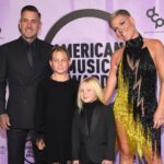 Pink pokes fun at husband Carey Hart after his trousers rip before American Music Awards