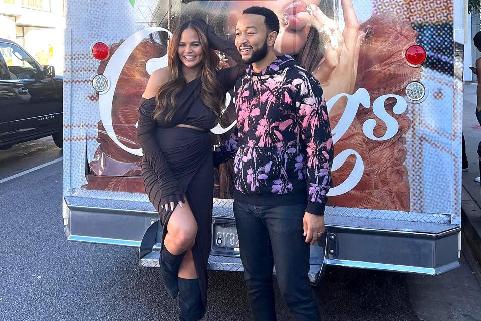 Pregnant Chrissy Teigen and John Legend Celebrate Thanksgiving with Luna & Miles Ahead of Next Baby