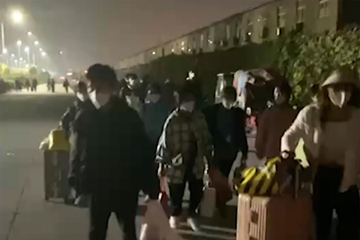 Protesting workers beaten at Chinese iPhone factory