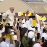 Thousands pack Bahrain national stadium for pope’s main Mass