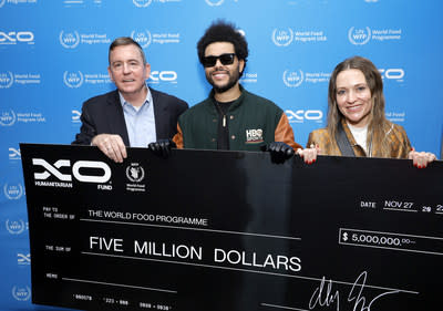 WFP Goodwill Ambassador The Weeknd Raises  Million to Fight Global Hunger