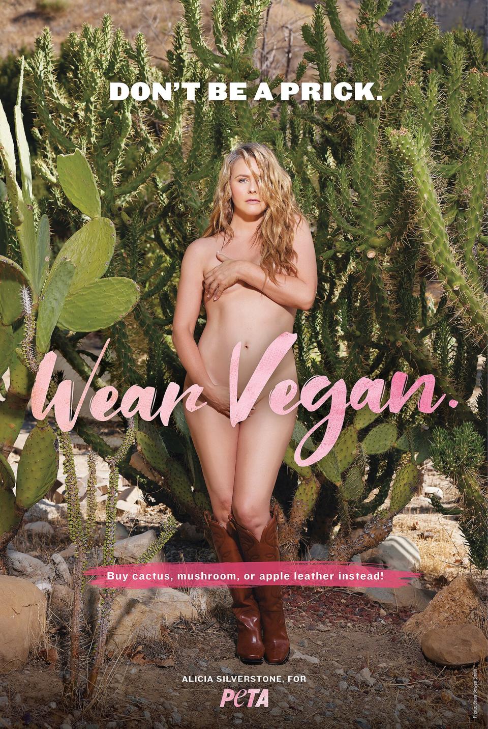 Alicia Silverstone Bares All in New PETA Campaign: ‘I Never Get Naked, That’s How Much It Matters to Me’