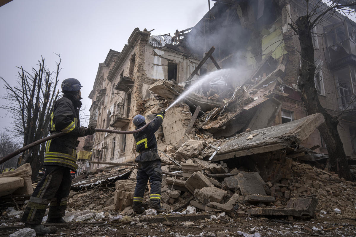 Dead boy pulled from rubble of latest Russian hit on Ukraine