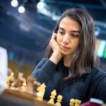 Female Iranian chess player competes at tournament without wearing hijab