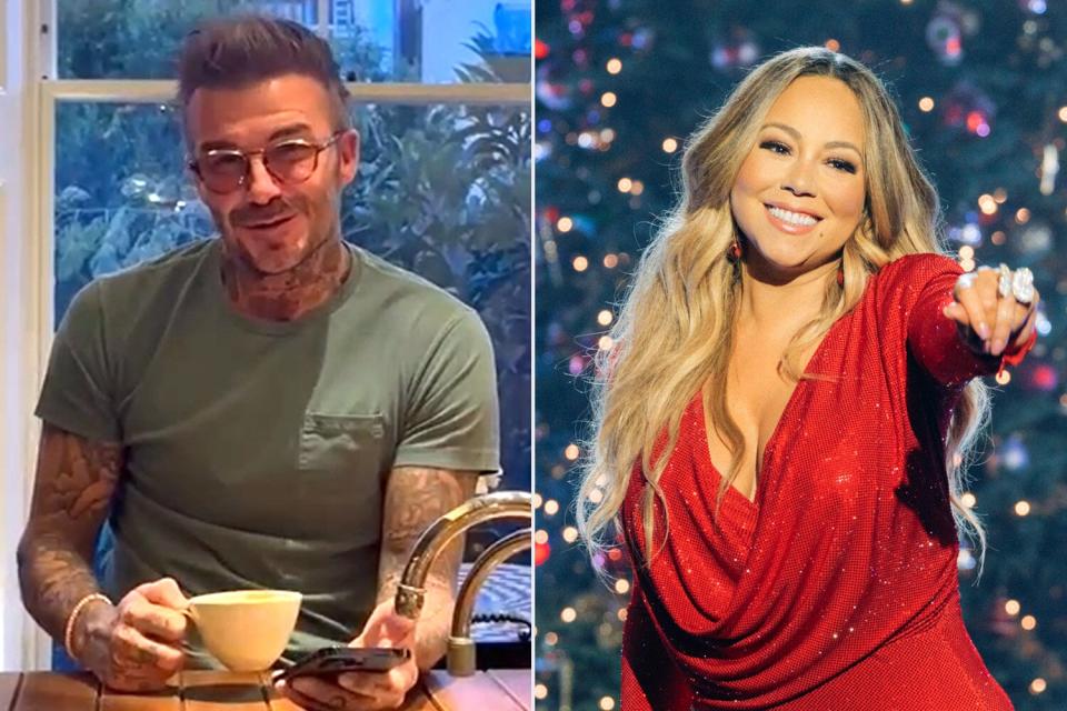 Mariah Carey Applauds David Beckham Singing ‘All I Want For Christmas’: ‘My New Fave Rendition’