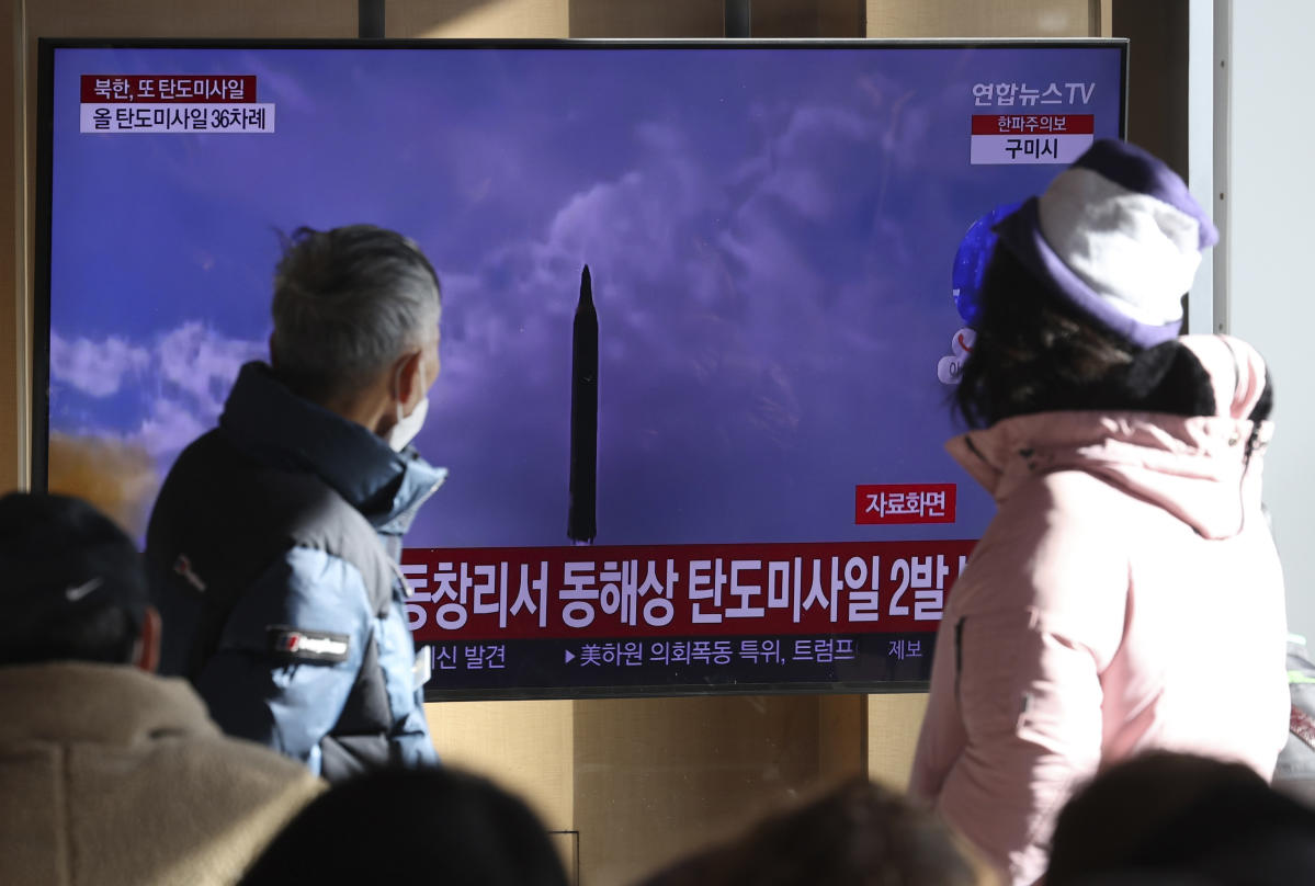 N Korea fires 2 ballistic missiles capable of reaching Japan