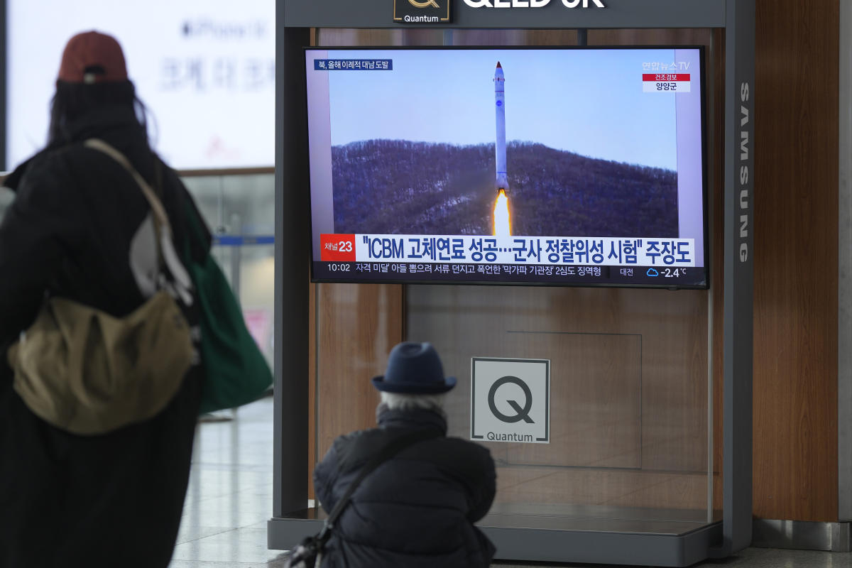 N Korea fires 3 missiles amid tensions over drone flights