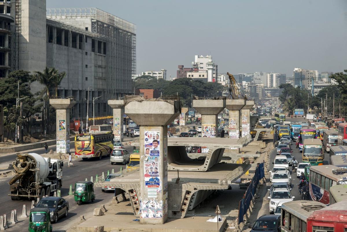 One of World’s Most Crowded Cities Gets First Mass-Transit Rail