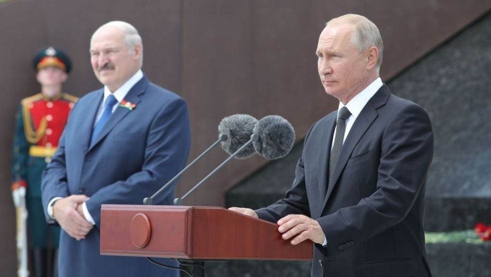 Putin arrives in Belarus as Lukashenko warns of ‘escalating’ situation