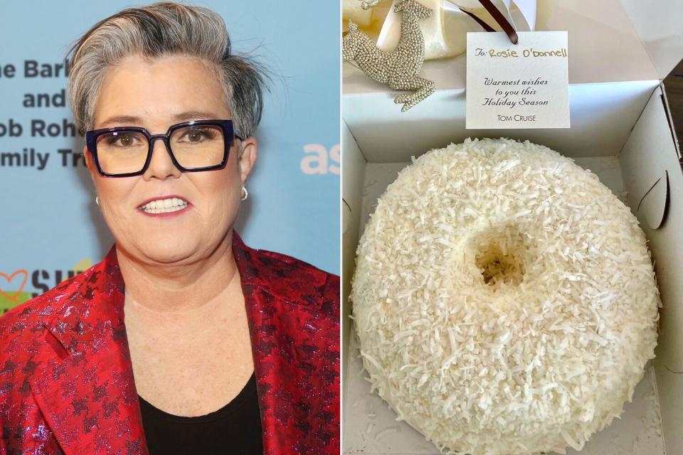 Rosie O’Donnell Shows Off Coconut Cake Tom Cruise Sent Her for the Holidays: ‘I Love That Guy’