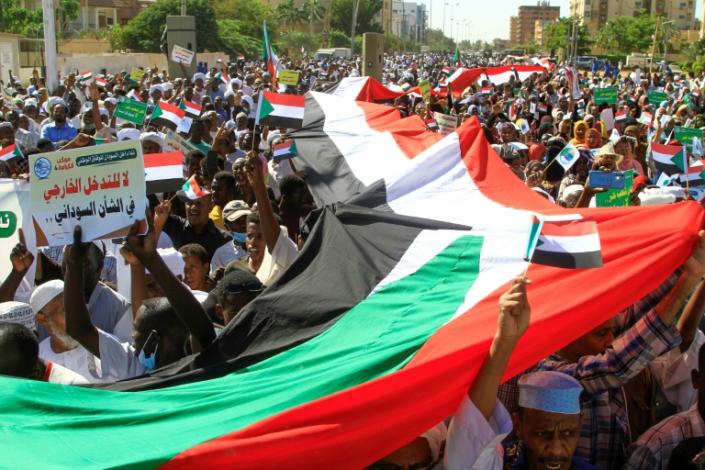 Thousands of Islamists protest UN mission in Sudan