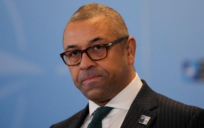 Vladimir Putin could use peace talks to restock his army, warns James Cleverly