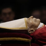 Pope Emeritus Benedict XVI body lying in state at Vatican