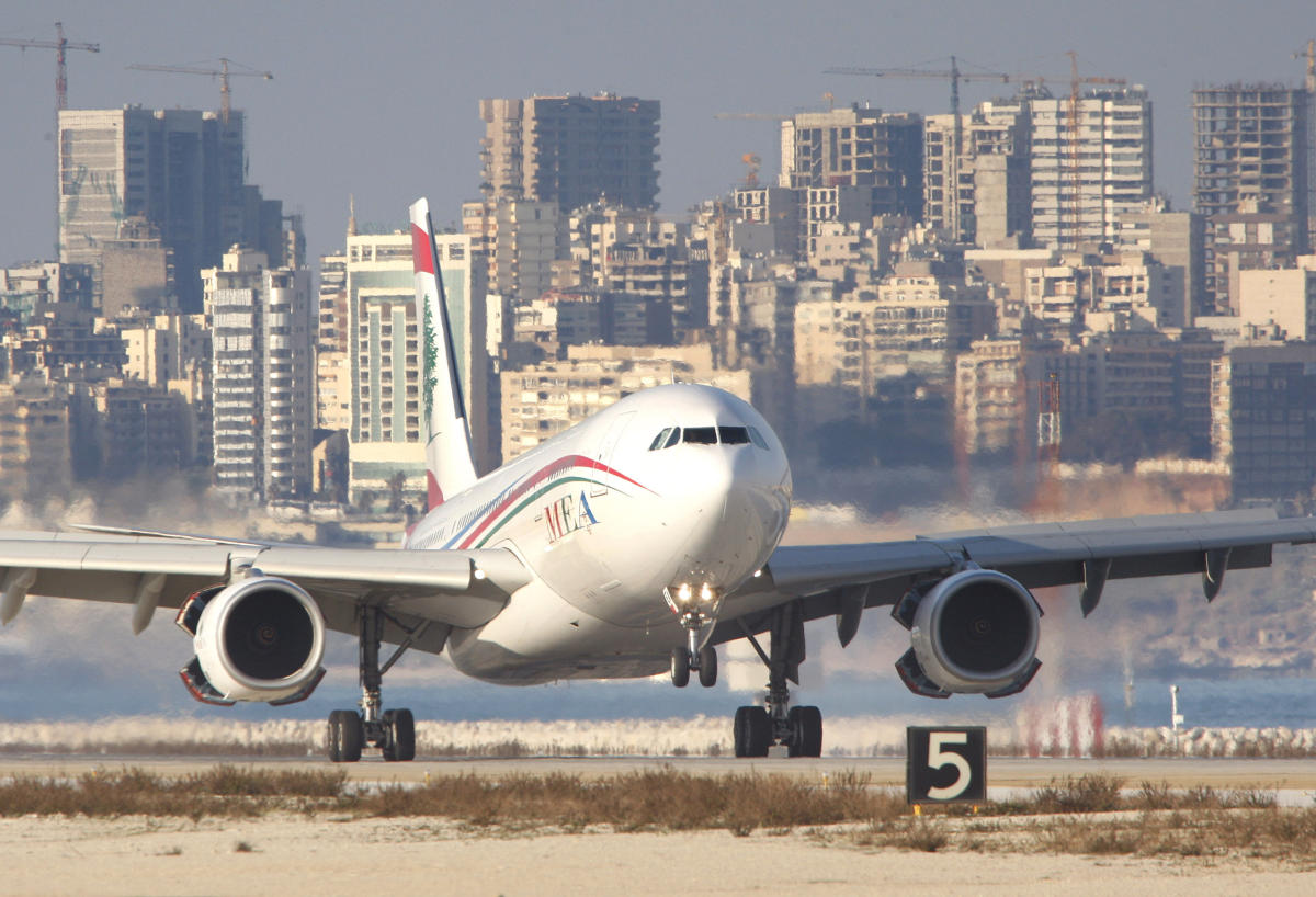 Stray bullets hit 2 jets at Beirut airport, no casualties